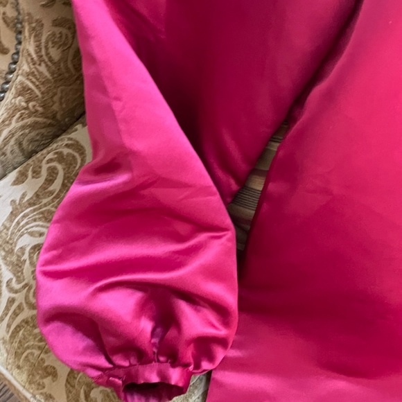 Kimberly Goldson Marsh One Shoulder Satin Dress/Blouse - Picture 4 of 15